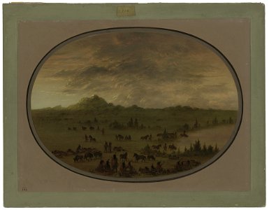 Bivouac of a Sioux War Party at Sunrise C16213