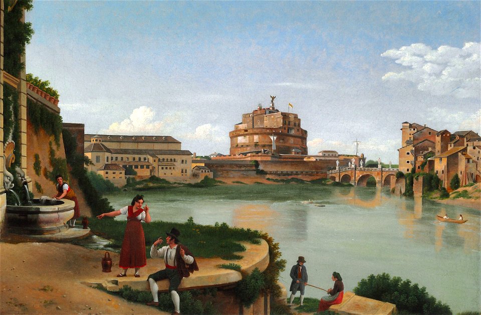 C.W. Eckersberg, Castel St Angelo, 1819, ARoS Aarhus Kunstmuseum