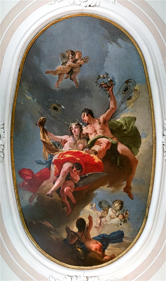 Ca' Rezzonico (Venice) - Longhi Room - Ceilling by Tiepolo