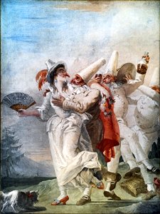 Ca' Rezzonico - Pulcinella innamorato by Giandomenico Tiepolo