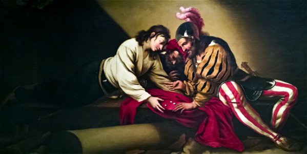 Ca' Rezzonico - Soldati che giocano a dadi (Inv.067) - Pietro della Vecchia