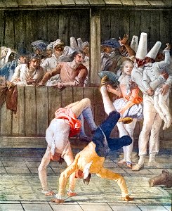 Ca' Rezzonico - Il casotto dei saltimbanchi by Giandomenico Tiepolo