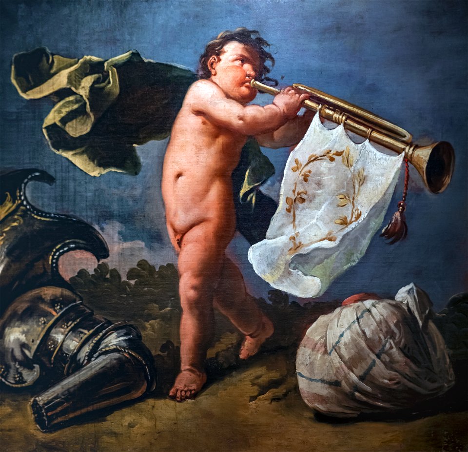 Ca' Rezzonico - Putto con la tromba di guerra (Inv.162) - Gaspare Diziani