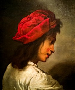Ca' Rezzonico - Testa di giovane con berretto (Inv.072) - Pietro della Vecchia