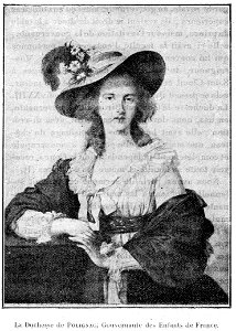 Cabanès, Éducation de Princes015 La Duchesse de Polignac, Gouvernante des Enfants de France
