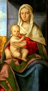 Ca' Rezzonico - Madonna col Bambino (Inv.007) - Boccaccio Boccaccino. Free illustration for personal and commercial use.