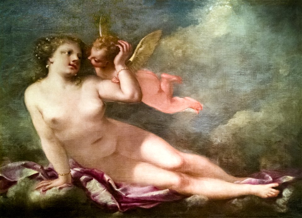Ca' Rezzonico - Venere tra le nubi con amorino (Inv.286) - Pietro Liberi