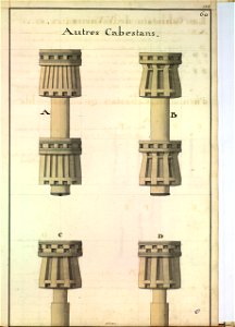 Cabestans simples et doubles XVIIIè siècle