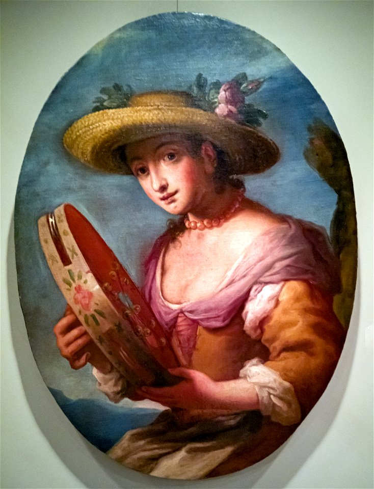 Ca' Rezzonico - Pinacoteca Egidio Martini - Ragazza con tamburello - Antonio Zanchi