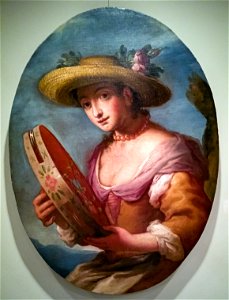 Ca' Rezzonico - Pinacoteca Egidio Martini - Ragazza con tamburello - Antonio Zanchi