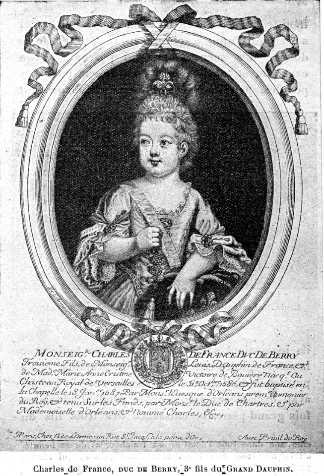 Cabanès, Éducation de Princes029 Charles de France, duc de Berry, 3e fils du Grand Dauphin