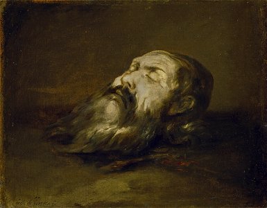 Cabeza de santo degollado, por Francisco de Herrera el Viejo