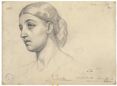 Cabeza femenina (la modelo Stella) (Rosales)