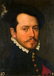 Caballero de la Orden de Santiago, de Bartolomé González y Serrano (Museo del Prado). Free illustration for personal and commercial use.