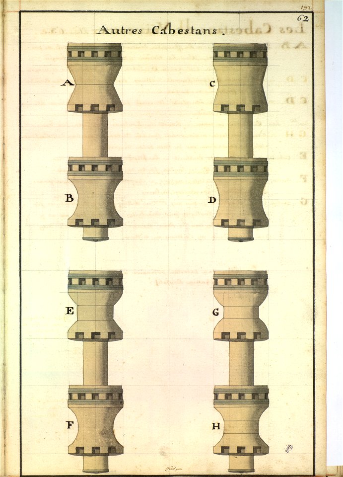 Cabestans au XVIIIè siècle