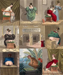Cabinets d'aisances des fosses inodores c1830. Free illustration for personal and commercial use.