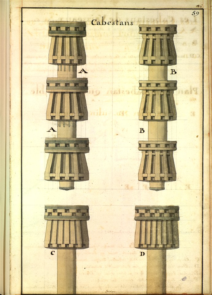 Cabestans XVIIIè siècle