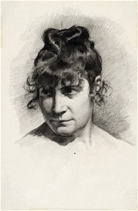 Cabeza femenina. Academia - Rafael Romero de Torres