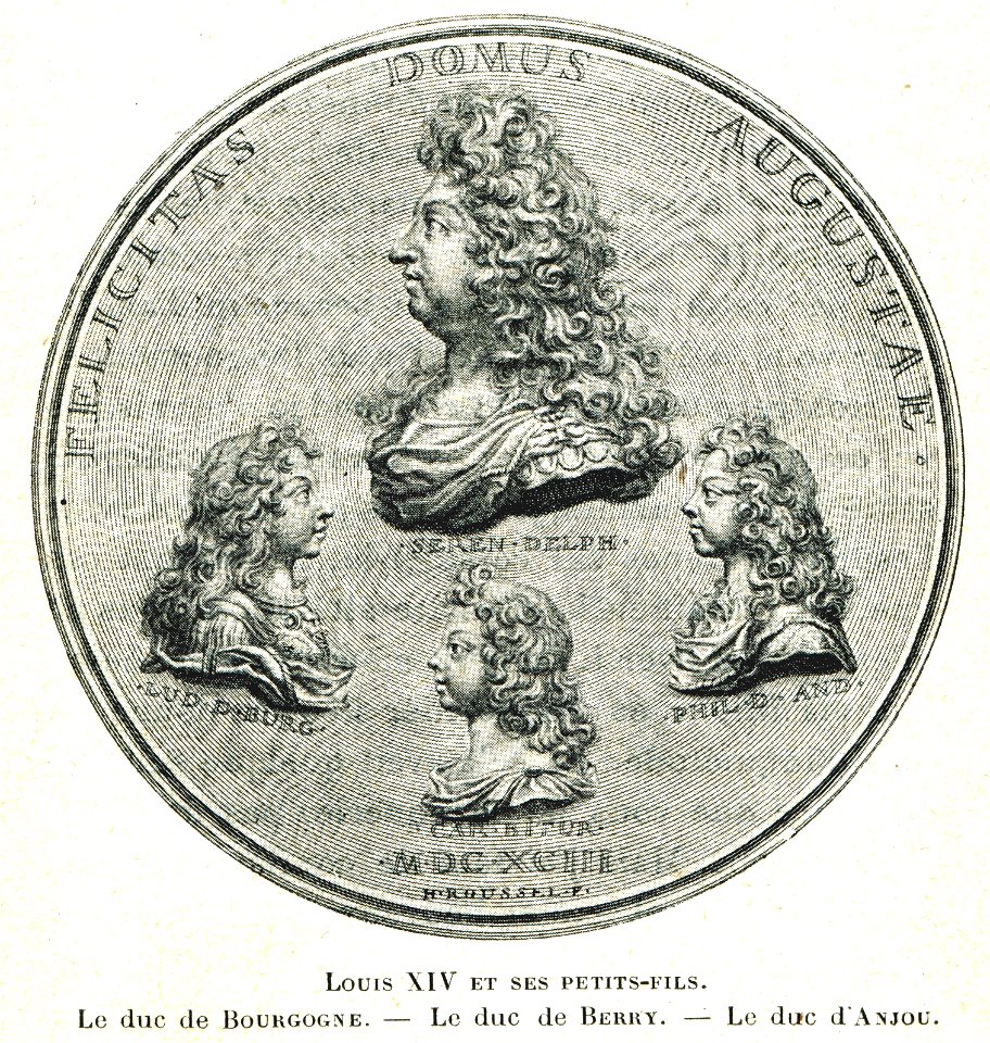 Cabanès, Éducation de Princes008 Louis XIV et ses petits-enfants