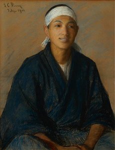 Lilla Cabot Perry - Japanese boy with headband (1901)