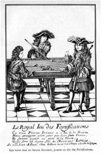 Cabanès, Éducation de Princes031 Les trois fils du Grand Dauphin, jouant au Jeu des Fortifications