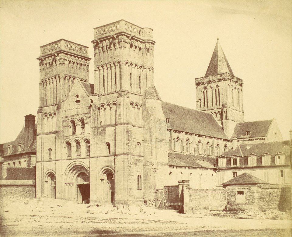 Caen abbayeauxdames eglise 1850s