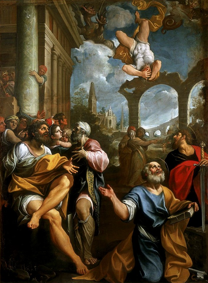 Caduta di Simon Mago - L. Carracci