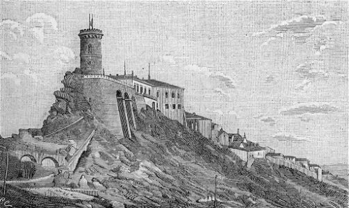 Caccuri – Castello del barone Barracco (xilografia)