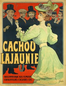 Cachou Lajaunie c1890. Free illustration for personal and commercial use.