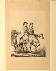 Cacique pampa y su mujer - Carlos Morel y Gregorio Ibarra