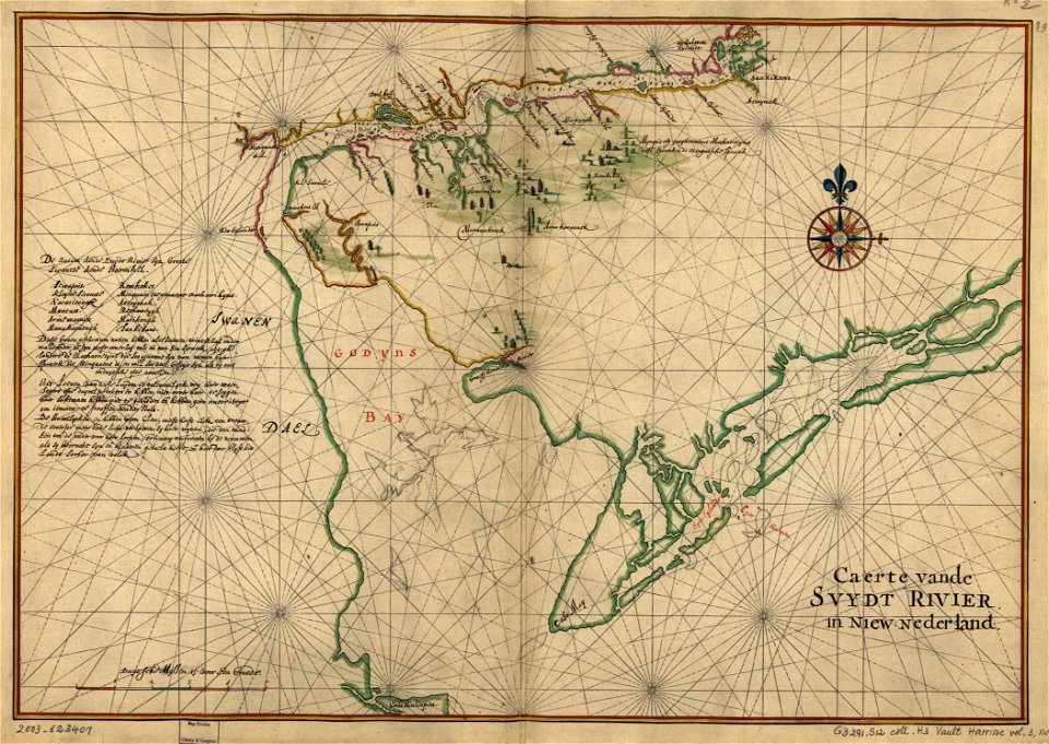 Caert vande Svydt Rivier in Niew Nederland. LOC 2003623407