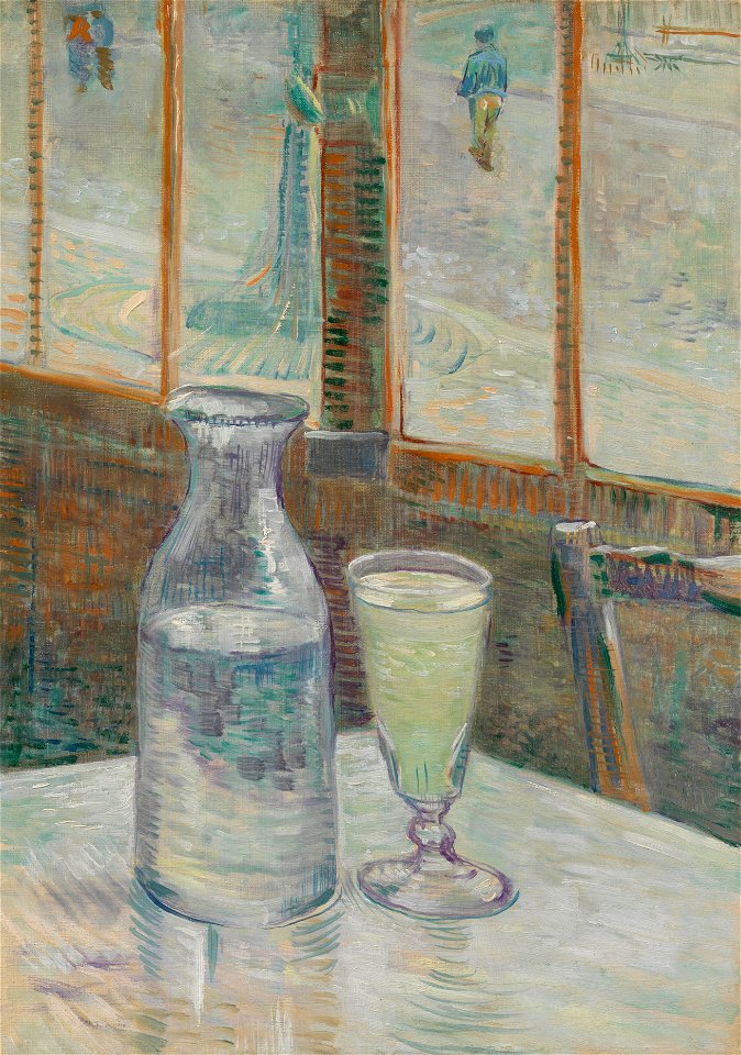 Cafétafel met absint - s0186V1962 - Van Gogh Museum