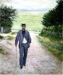 Caillebotte - By the Sea, circa 1888-1894. Free illustration for personal and commercial use.