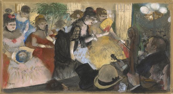 Cafe-Concert 1876-1877 Edgar Degas. Free illustration for personal and commercial use.