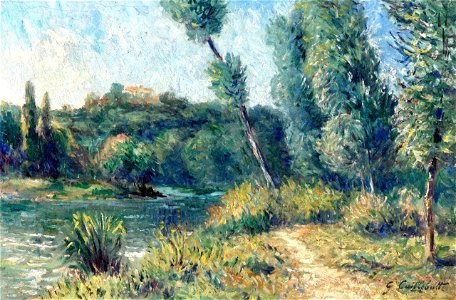 Caillebotte - Ile Marane and the Small Arm of the Seine, 1888