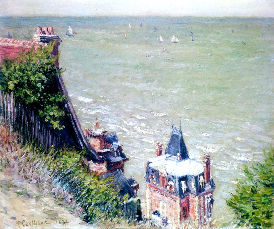 Caillebotte - Pink Villas at Trouville, 1884