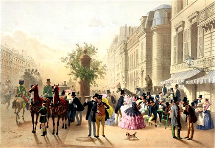 Café Tortoni, Eugene von Guerard 1856