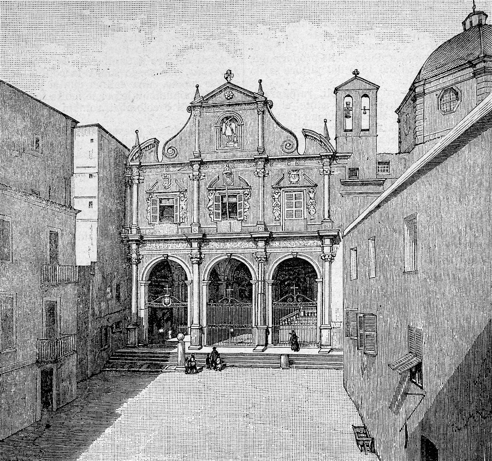 Cagliari – Chiesa di San Michele (xilografia)