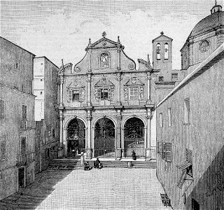 Cagliari – Chiesa di San Michele (xilografia)