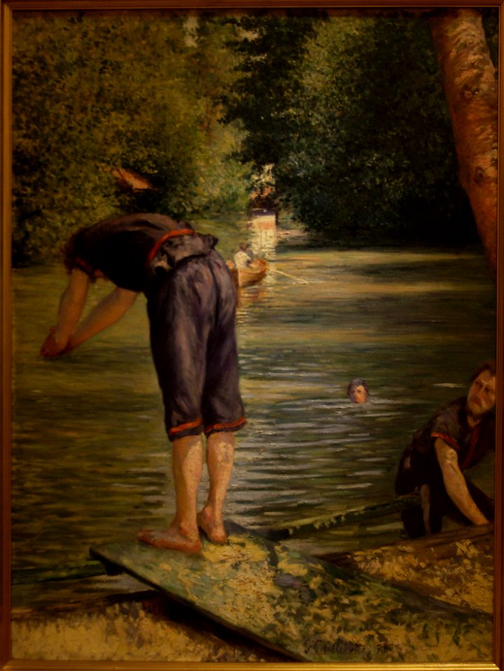 Caillebotte - Baigneurs, bord de l'Yerres