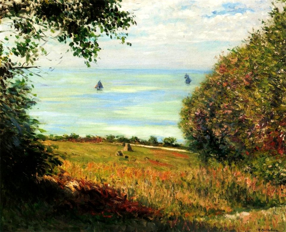 Caillebotte - View of the Sea from Villerville, 1882