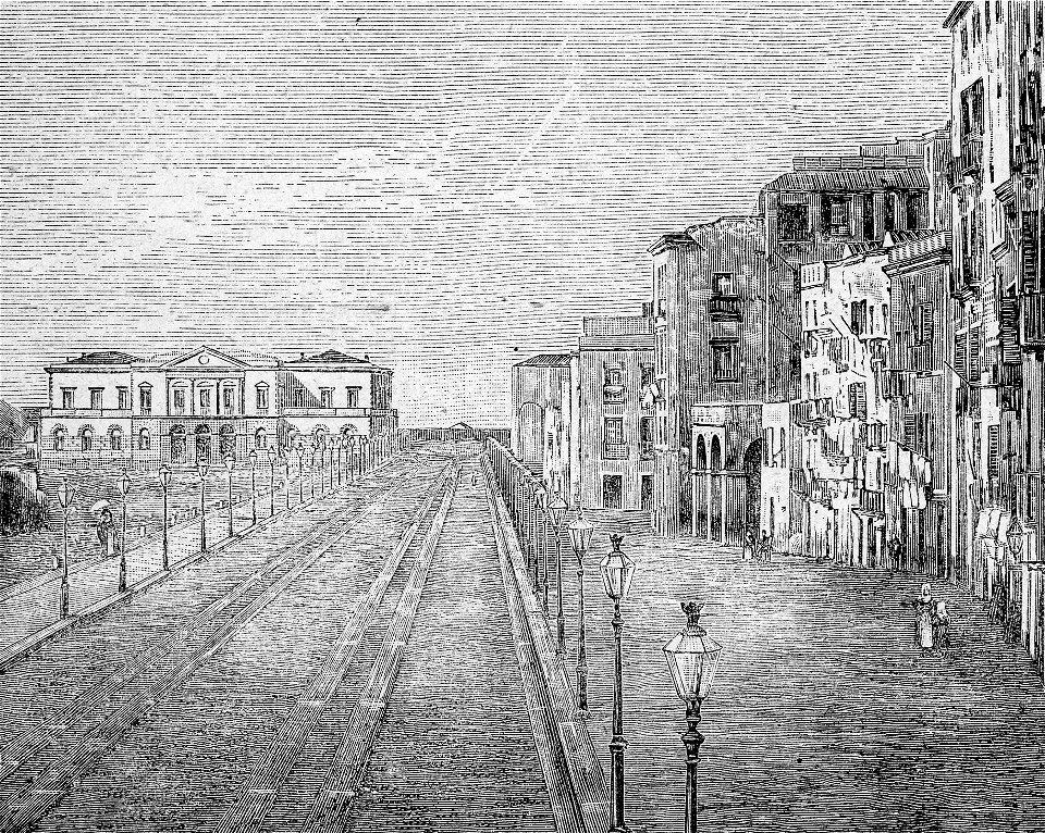 Cagliari – Stazione occidentale (xilografia)