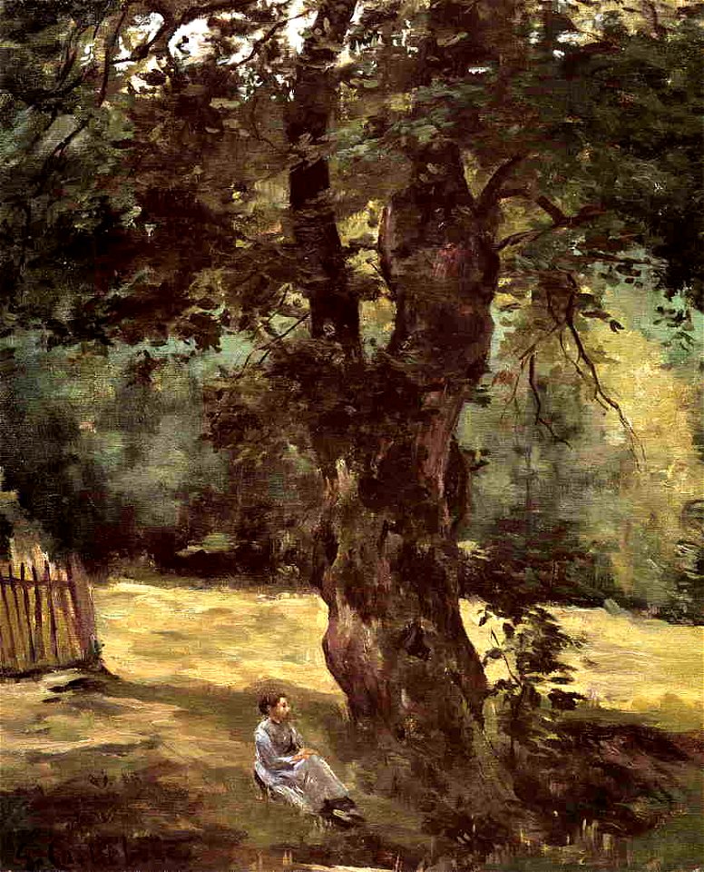 Caillebotte - Woman Seated under a Tree, circa 1874