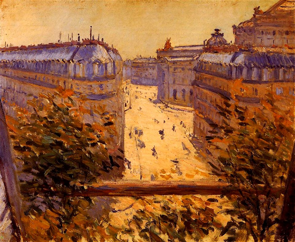 Caillebotte - Rue Halevy, Balcony View, 1878