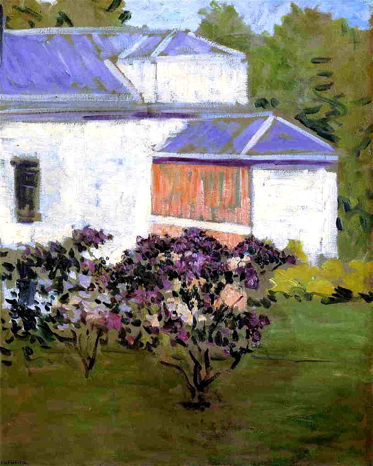 Caillebotte - Yerres, Part of the South Facade of the 'Casin', circa 1871-1878
