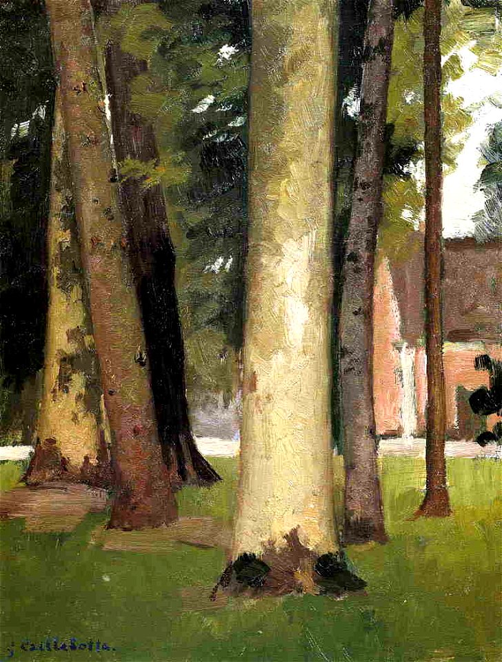 Caillebotte - Yerres, Through the Grove, the Ornamental Farm, circa 1871-1878