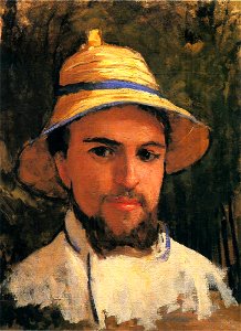 Caillebotte Autoportrait au chapeau de paille