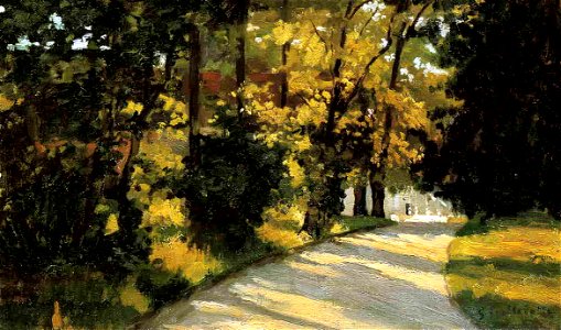 Caillebotte - Yerres, Path Through the Woods in the Park, circa 1871-1878