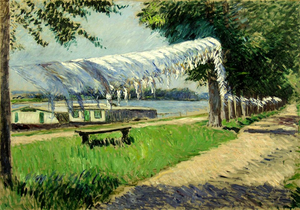 Caillebotte Gustave Trocknende Waesche am Ufer der Seine 1892