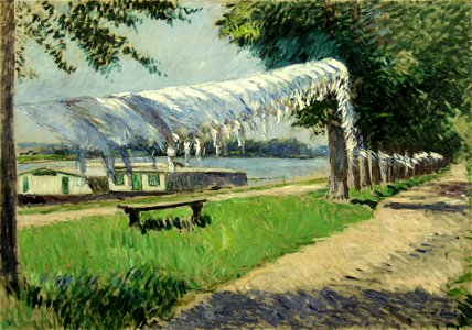Caillebotte Gustave Trocknende Waesche am Ufer der Seine 1892